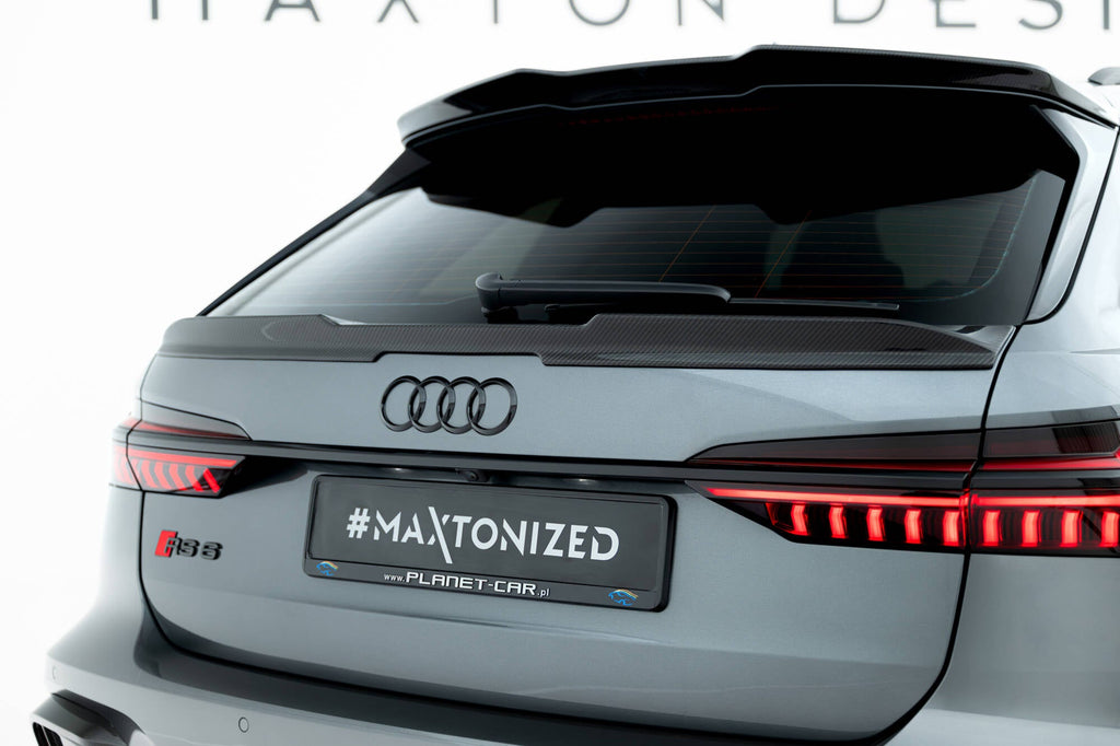 MAXTON DESIGN Carbon Fiber Tailgate Spoiler (Lower) Audi RS6 C8