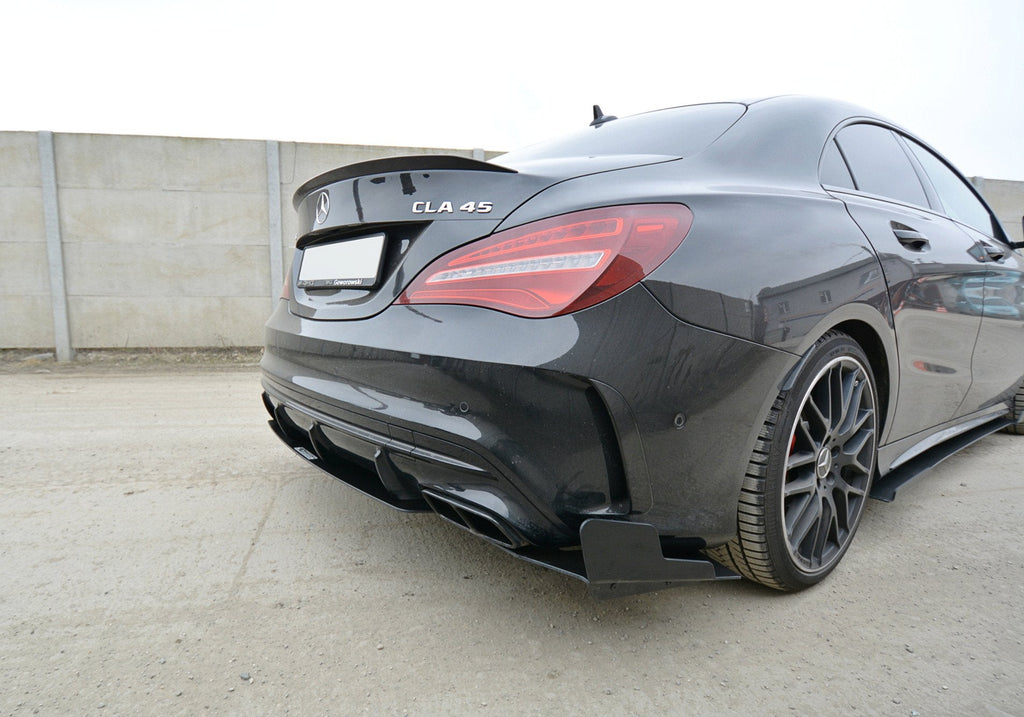 MAXTON DESIGN RACING REAR SIDE SPLITTERS MERCEDES CLA A45 AMG C117 FACELIFT