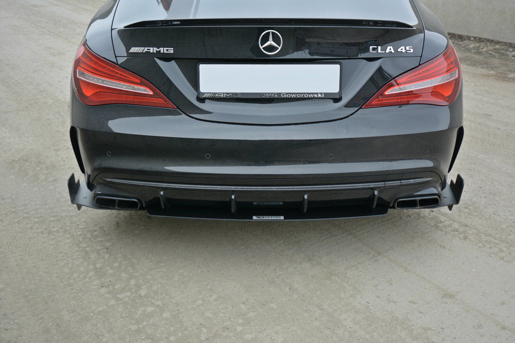 MAXTON DESIGN RACING REAR SIDE SPLITTERS MERCEDES CLA A45 AMG C117 FACELIFT