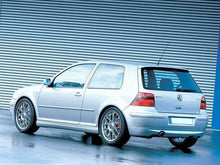 Load image into Gallery viewer, MAXTON DESIGN REAR BUMPER EXTENSION VW GOLF 4 25'TH ANNIVERSARY LOOK (with exhaust hole)