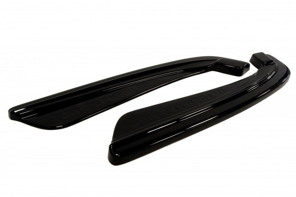 MAXTON DESIGN REAR SIDE SPLITTERS BMW 5 F11 M-PACK (FITS TWO SINGLE EXHAUST ENDS)