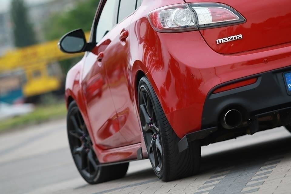 MAXTON DESIGN REAR SIDE SPLITTERS MAZDA 3 MK2 MPS