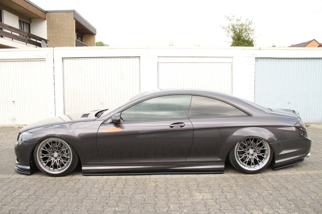 MAXTON DESIGN REAR SIDE SPLITTERS MERCEDES CL 500 C216 AMGLINE