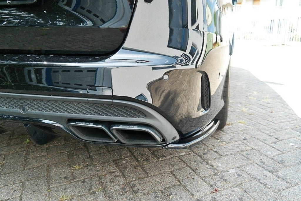 MAXTON DESIGN REAR SIDE SPLITTERS MERCEDES C-CLASS S205 63AMG ESTATE/LIMUSINE