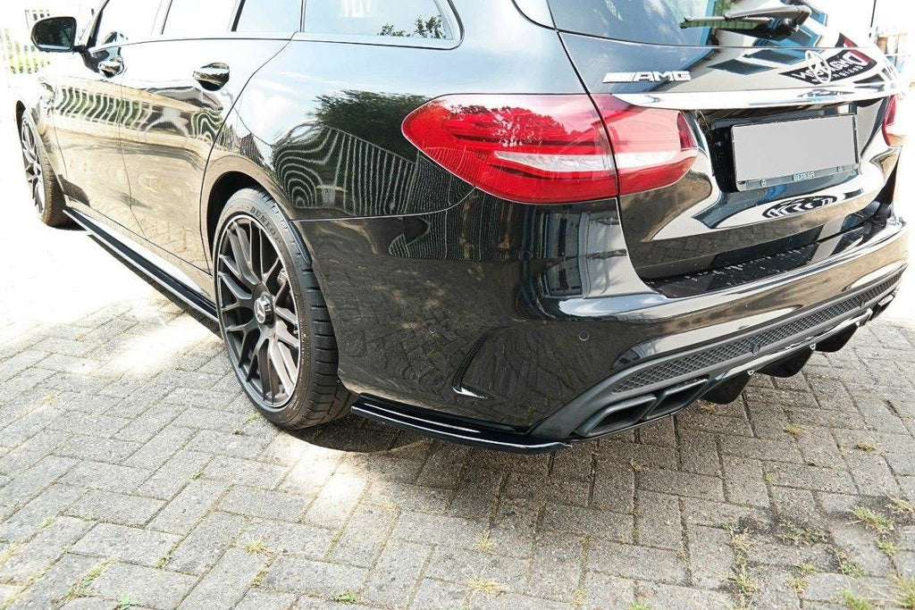 MAXTON DESIGN REAR SIDE SPLITTERS MERCEDES C-CLASS S205 63AMG ESTATE/LIMUSINE