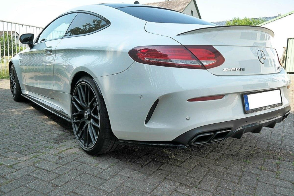 MAXTON DESIGN REAR SIDE SPLITTERS MERCEDES C-CLASS C205 63AMG COUPE