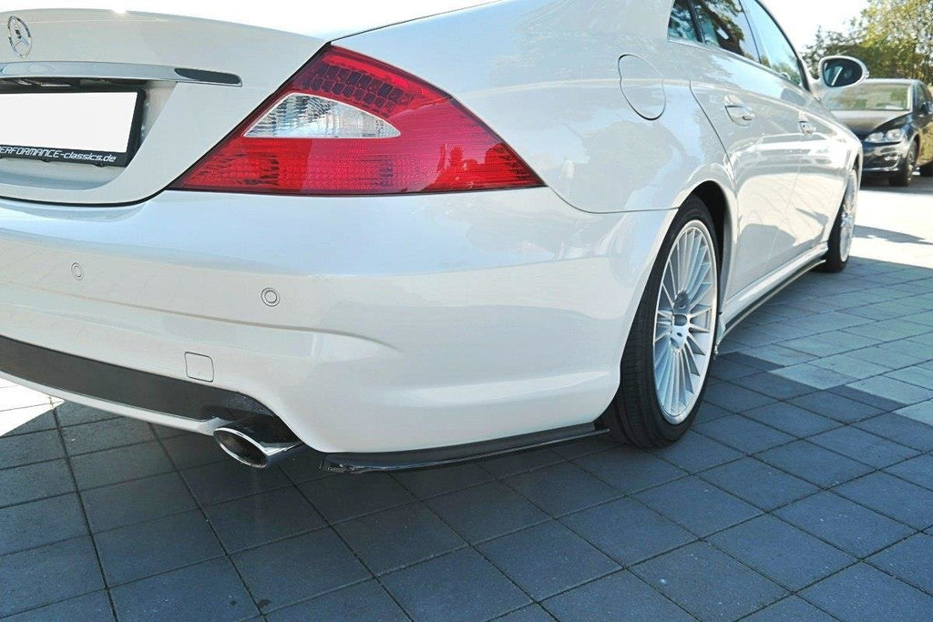 MAXTON DESIGN REAR SIDE SPLITTERS MERCEDES CLS C219 55AMG