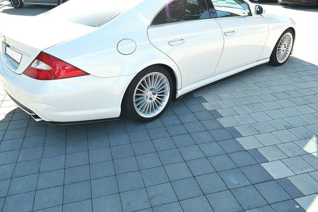 MAXTON DESIGN REAR SIDE SPLITTERS MERCEDES CLS C219 55AMG