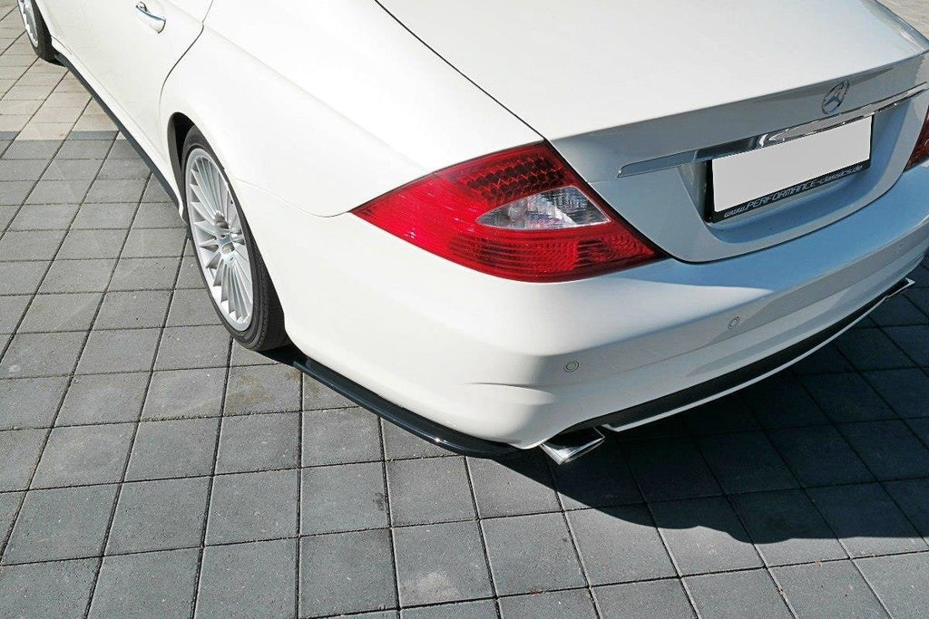 MAXTON DESIGN REAR SIDE SPLITTERS MERCEDES CLS C219 55AMG