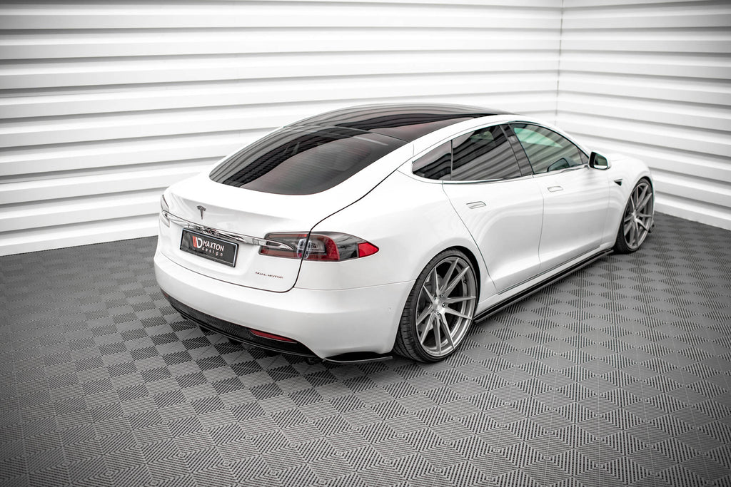 MAXTON DESIGN REAR SIDE SPLITTERS TESLA MODEL S FACELIFT