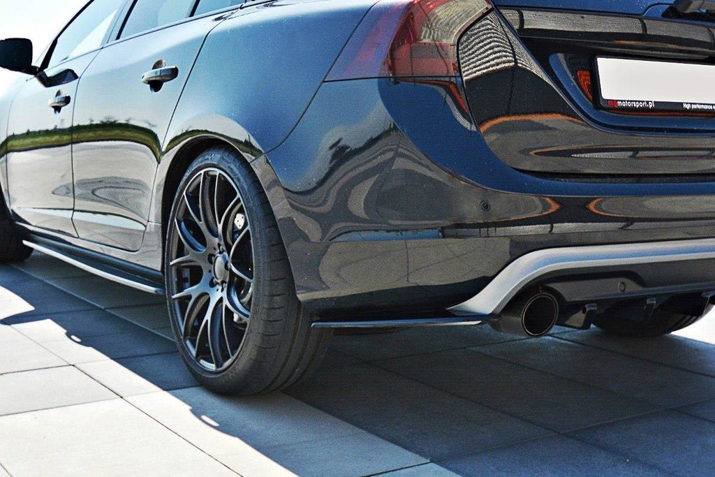 MAXTON DESIGN REAR SIDE SPLITTERS VOLVO V60 POLESTAR FACELIFT