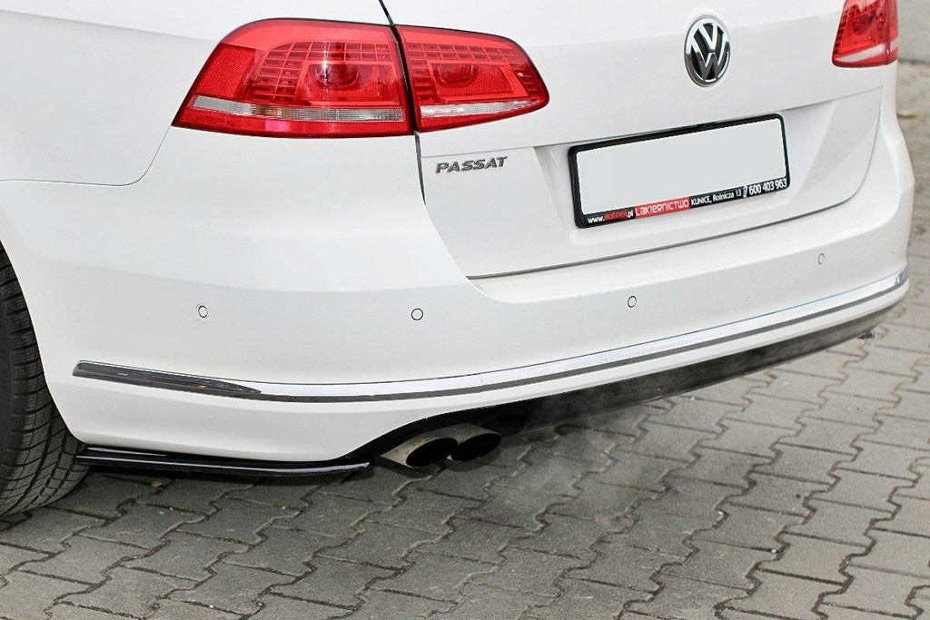 MAXTON DESIGN REAR SIDE SPLITTERS VW PASSAT B7 R-LINE VARIANT