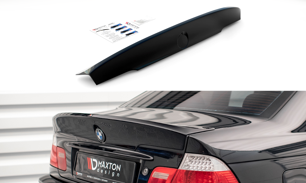 MAXTON DESIGN REAR SPOILER / LID EXTENSION BMW 3 E46 COUPE < M3 CSL LOOK > (FOR PAINTING)