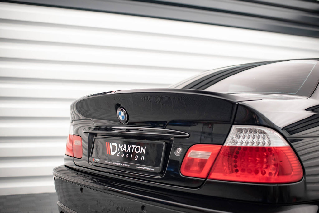 MAXTON DESIGN REAR SPOILER / LID EXTENSION BMW 3 E46 COUPE < M3 CSL LOOK > (FOR PAINTING)