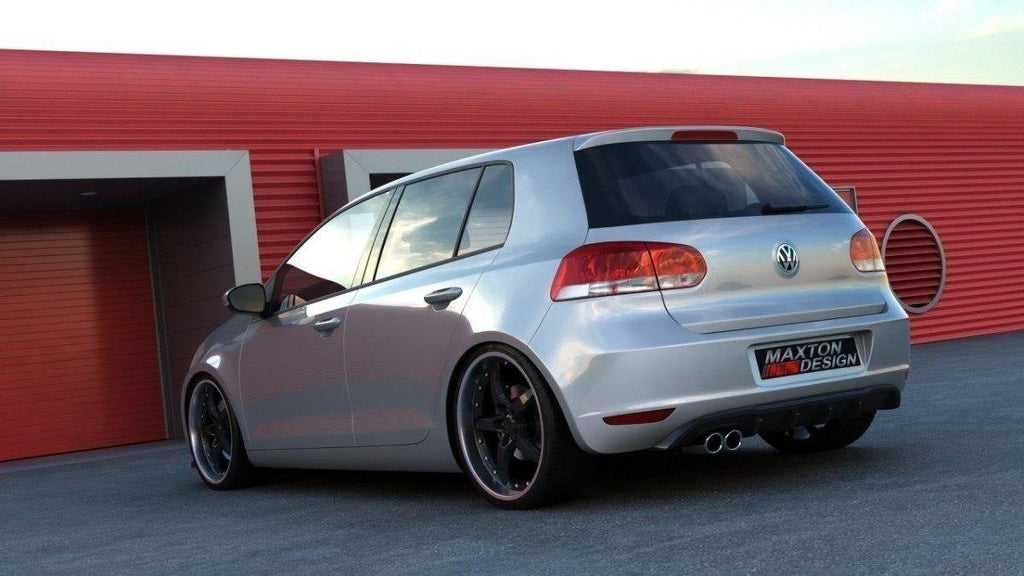 MAXTON DESIGN REAR VALANCE VW GOLF VI WITH 1 EXHAUST HOLE