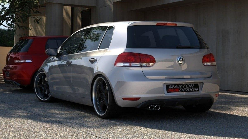 MAXTON DESIGN REAR VALANCE VW GOLF VI WITH 1 EXHAUST HOLE