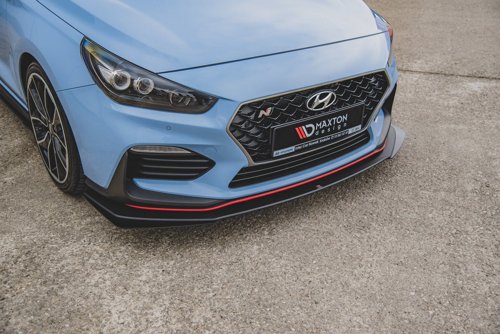 MAXTON DESIGN RACING DURABILITY FRONT SPLITTER + FLAPS HYUNDAI I30 N MK3 (ELANTRA GT) HATCHBACK / FASTBACK