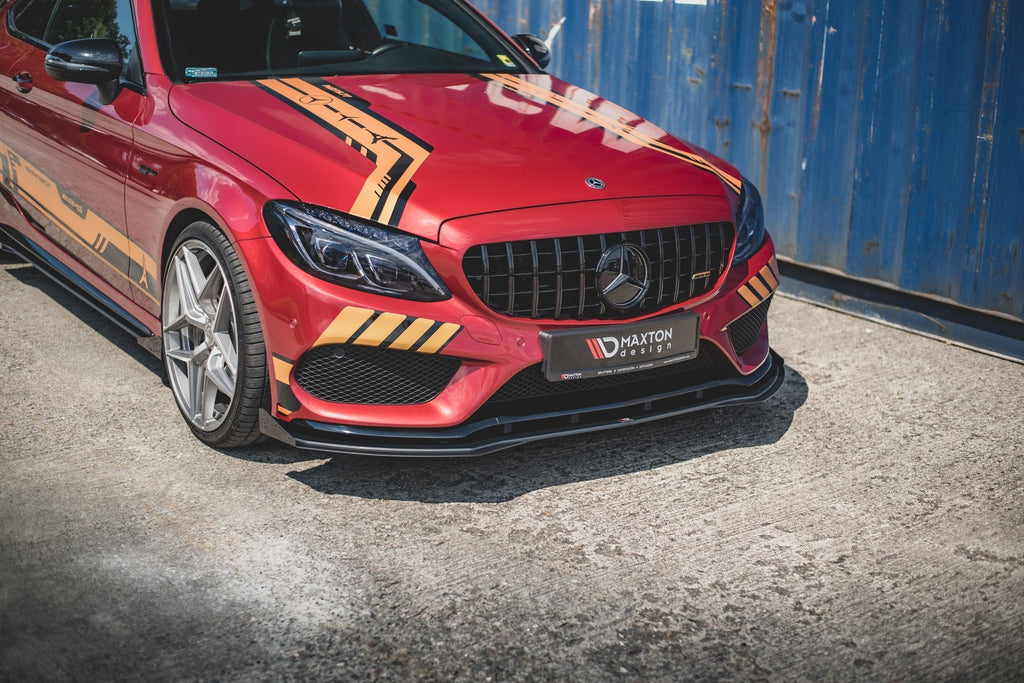 MAXTON DESIGN RACING DURABILITY FRONT SPLITTER + FLAPS MERCEDES - AMG C43 COUPE C205