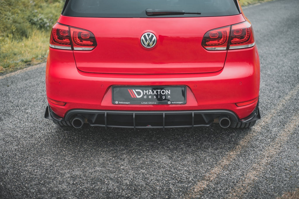 MAXTON DESIGN RACING DURABILITY REAR SIDE SPLITTERS + FLAPS VOLKSWAGEN GOLF GTI MK6