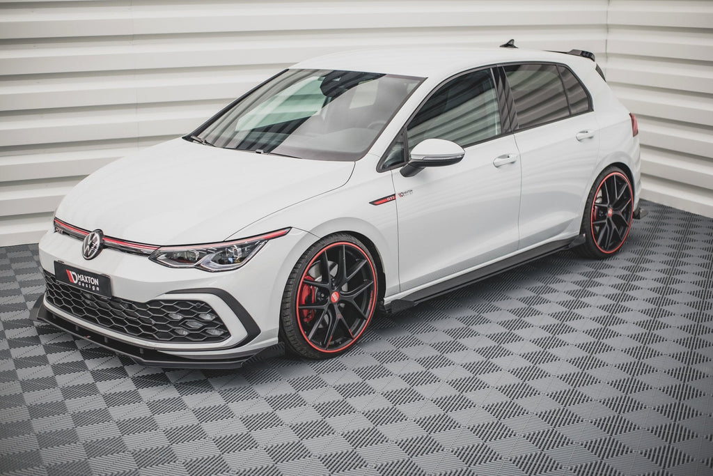 MAXTON DESIGN RACING DURABILITY SIDE SKIRTS DIFFUSERS + FLAPS VOLKSWAGEN GOLF 8 GTI / GTI CLUBSPORT / R-LINE