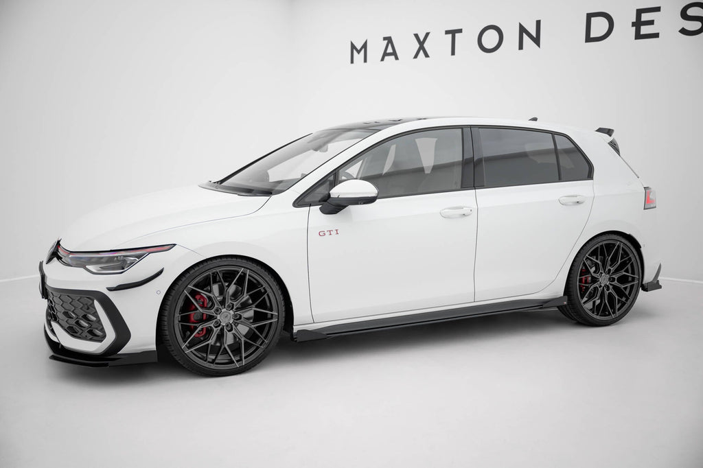 MAXTON DESIGN RACING DURABILITY SIDE SKIRTS DIFFUSERS + FLAPS VOLKSWAGEN GOLF 8 GTI / GTI CLUBSPORT / R-LINE
