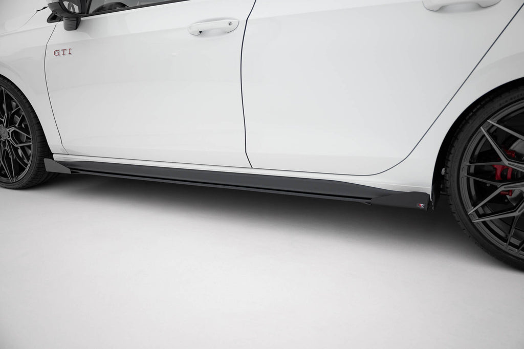 MAXTON DESIGN RACING DURABILITY SIDE SKIRTS DIFFUSERS + FLAPS VOLKSWAGEN GOLF 8 GTI / GTI CLUBSPORT / R-LINE