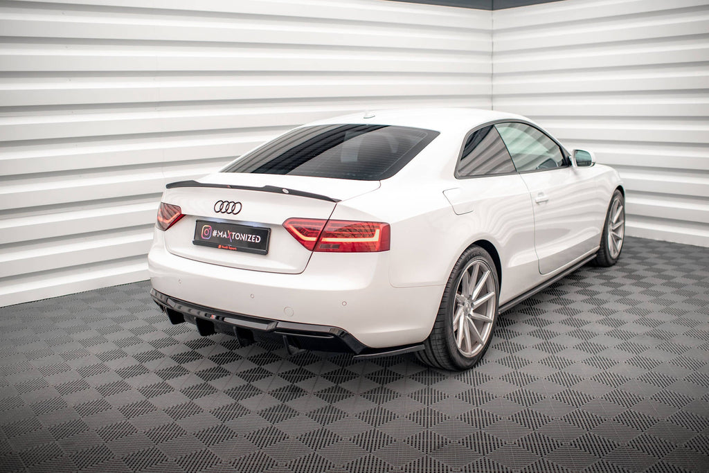MAXTON DESIGN REAR SIDE SPLITTERS AUDI A5 COUPE 8T FACELIFT (Set for Maxton Valance)