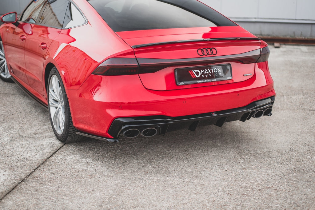 MAXTON DESIGN REAR SIDE SPLITTERS AUDI S7 C8 S-LINE (set for Maxton valance)