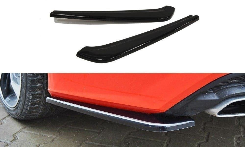 MAXTON DESIGN REAR SIDE SPLITTERS AUDI A7 S-LINE C7 FL