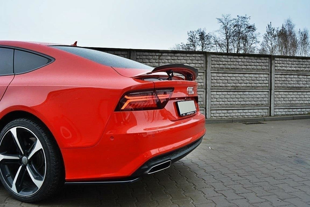 MAXTON DESIGN REAR SIDE SPLITTERS AUDI A7 S-LINE C7 FL