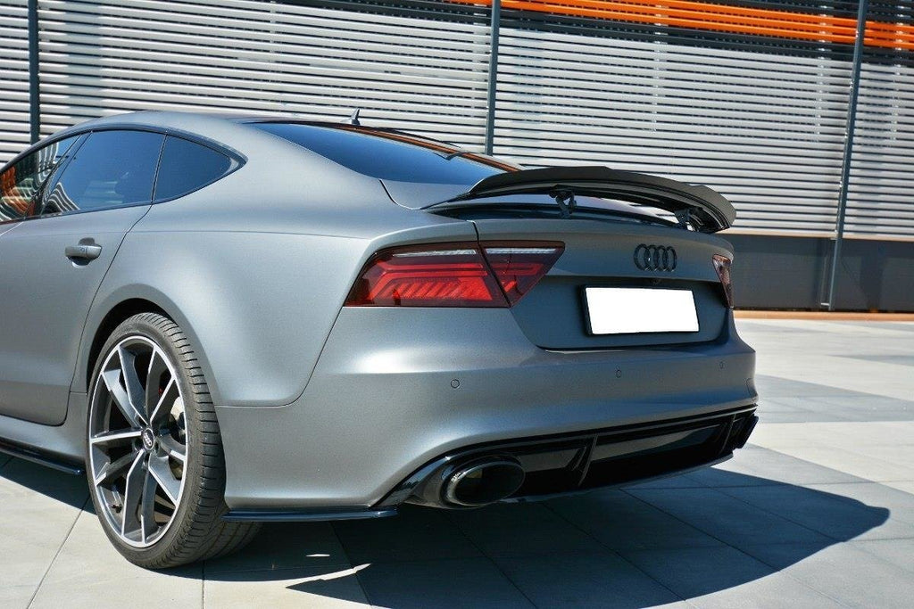 MAXTON DESIGN REAR SIDE SPLITTERS AUDI RS7 C7 FL