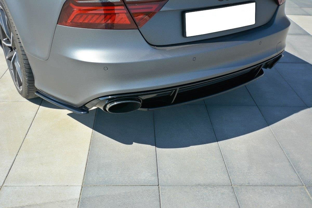 MAXTON DESIGN REAR SIDE SPLITTERS AUDI RS7 C7 FL