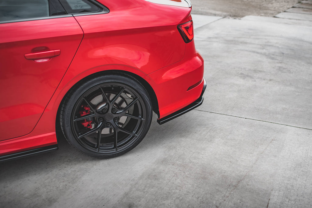 MAXTON DESIGN REAR SIDE SPLITTERS AUDI S3 SEDAN 8V (set for Maxton valance)