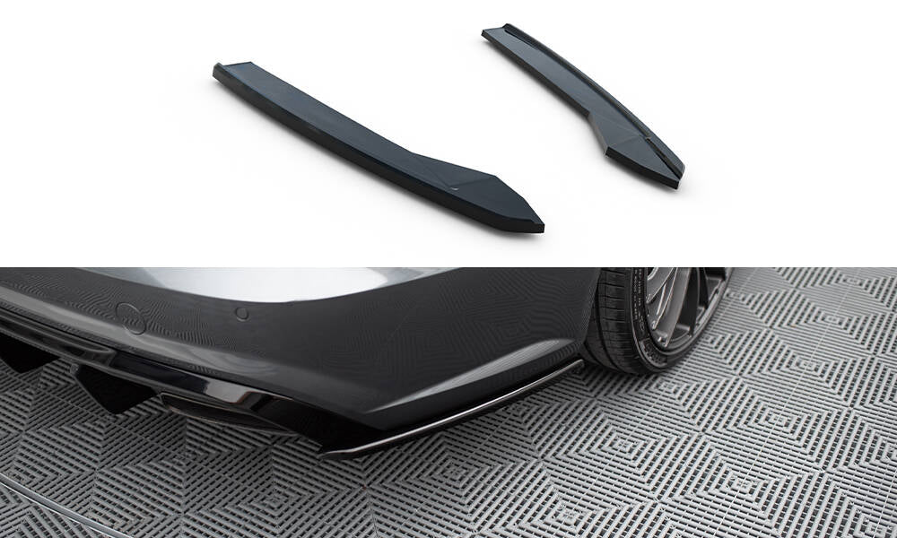 MAXTON DESIGN REAR SIDE SPLITTERS AUDI S6 / A6 S-LINE C7 FL (set for Maxton valance)