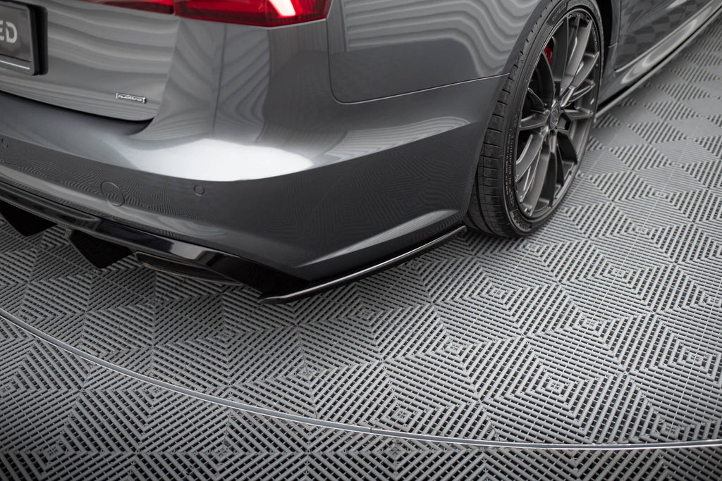 MAXTON DESIGN REAR SIDE SPLITTERS AUDI S6 / A6 S-LINE C7 FL (set for Maxton valance)