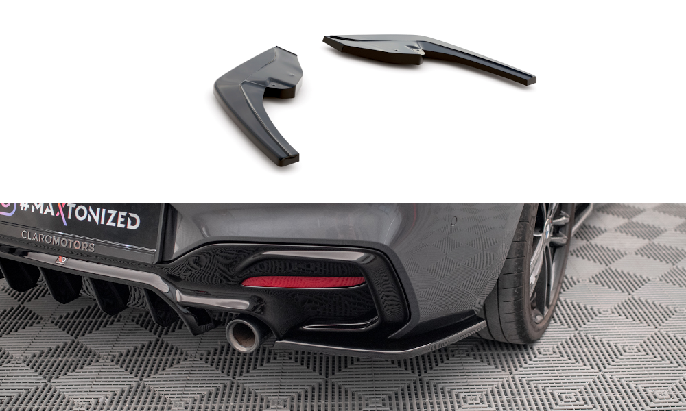 MAXTON DESIGN REAR SIDE SPLITTERS BMW 1 F20 FACELIFT M-POWER (set for Maxton valance)