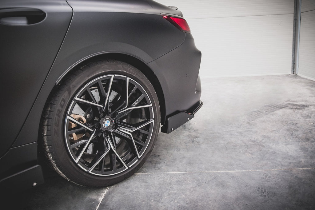 MAXTON DESIGN REAR SIDE SPLITTERS + FLAPS V.1 BMW M8 GRAN COUPE F93