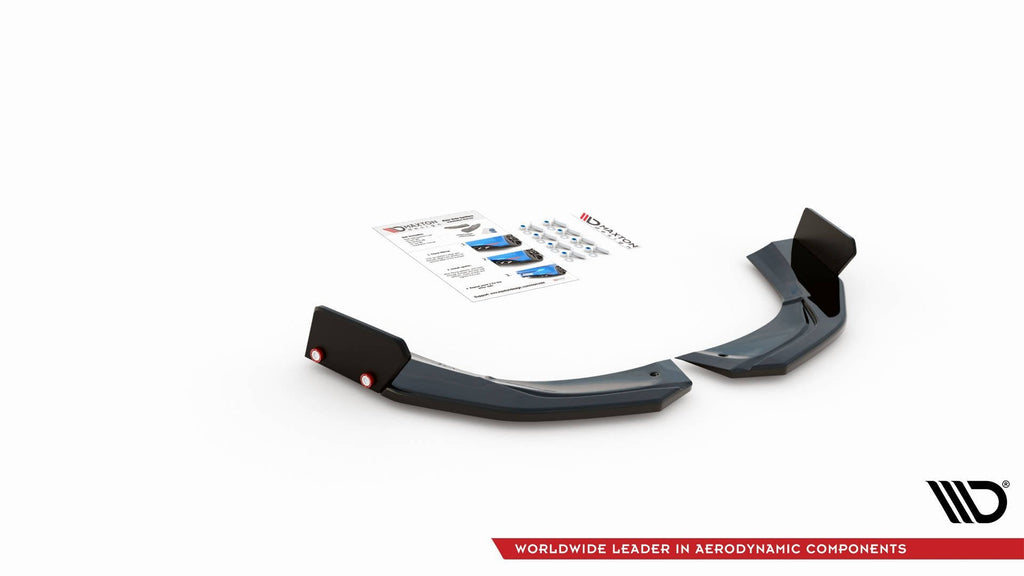 MAXTON DESIGN REAR SIDE SPLITTERS + FLAPS V.2 MERCEDES-AMG A45 S