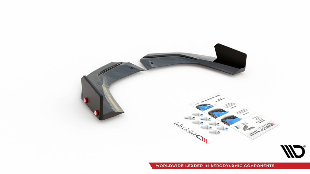 MAXTON DESIGN REAR SIDE SPLITTERS + FLAPS V.2 MERCEDES-AMG A45 S