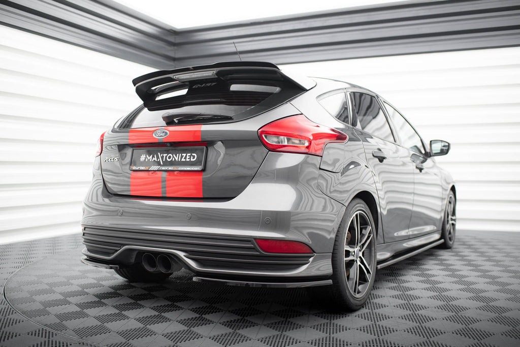 MAXTON DESIGN REAR SIDE SPLITTERS FORD FOCUS ST MK3 FL