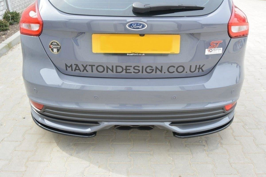 MAXTON DESIGN REAR SIDE SPLITTERS FORD FOCUS ST MK3 FL