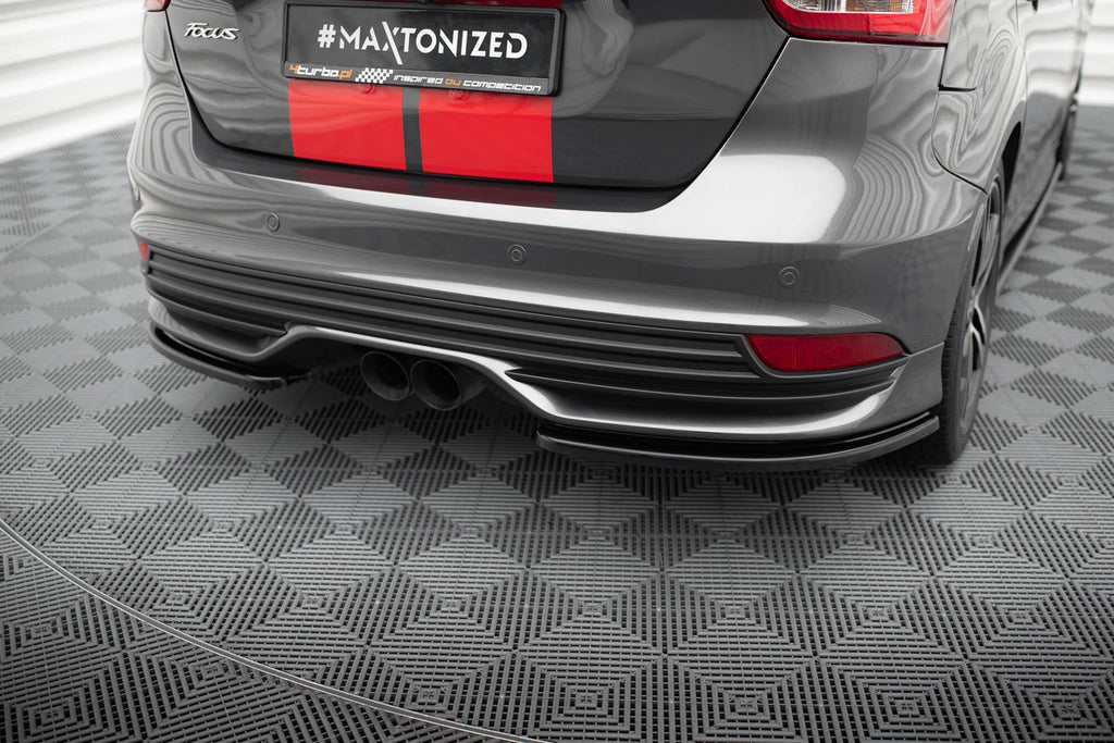 MAXTON DESIGN REAR SIDE SPLITTERS FORD FOCUS ST MK3 FL