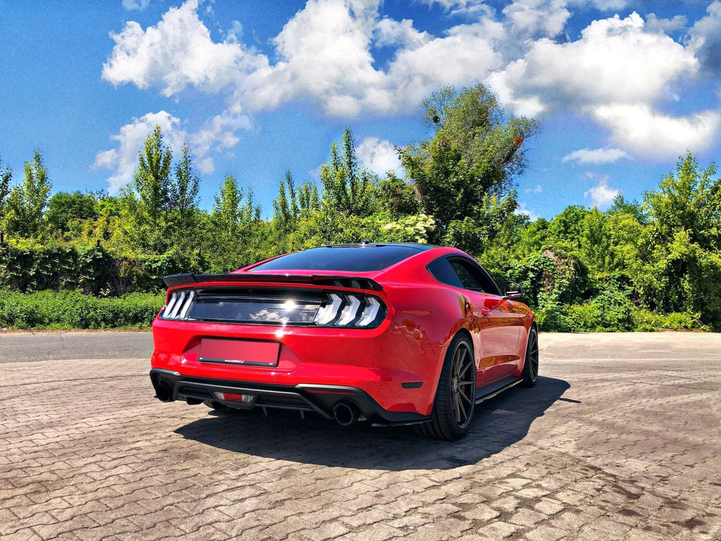 MAXTON DESIGN REAR SIDE SPLITTERS FORD MUSTANG MK. 6 FACELIFT