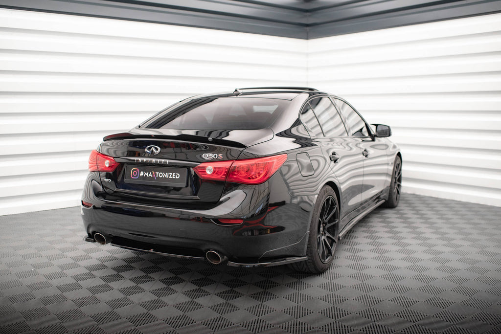 MAXTON DESIGN REAR SIDE SPLITTERS INFINITI Q50 S MK1