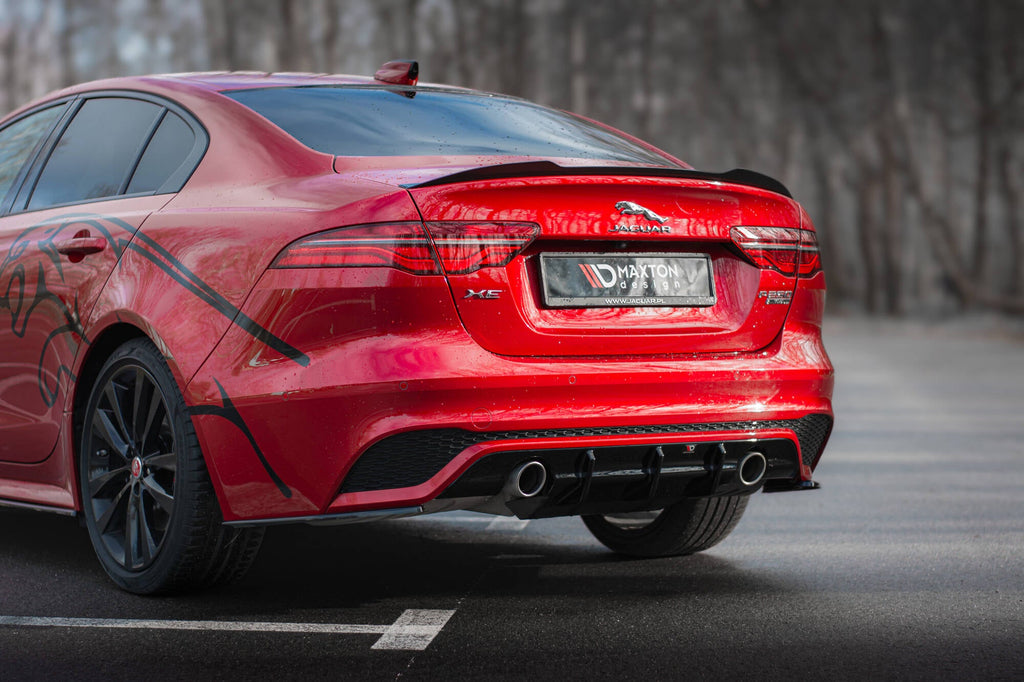 MAXTON DESIGN REAR SIDE SPLITTERS JAGUAR XE R-DYNAMIC X760 FACELIFT