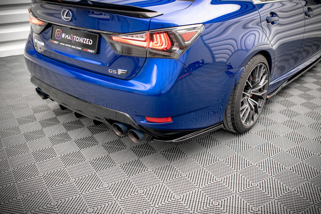 MAXTON DESIGN REAR SIDE SPLITTERS LEXUS GS F MK4 FACELIFT