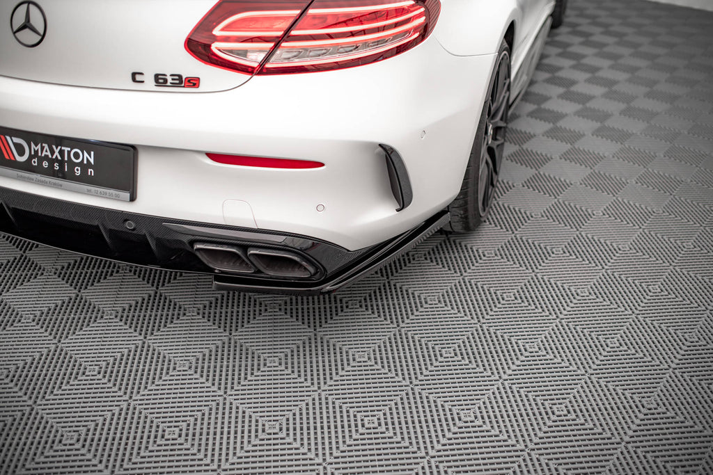 MAXTON DESIGN REAR SIDE SPLITTERS MERCEDES-AMG C 63AMG COUPE C205 FACELIFT