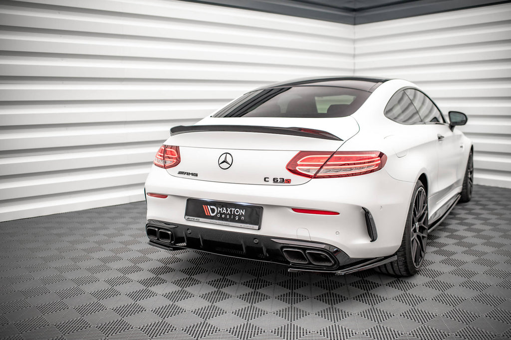 MAXTON DESIGN Rear Side Splitters Mercedes-AMG C 63AMG Coupe AMG Aero Pack C205 Facelift
