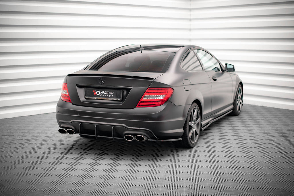 MAXTON DESIGN REAR SIDE SPLITTERS MERCEDES-BENZ C COUPE AMG-LINE C204