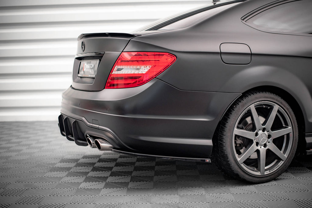 MAXTON DESIGN REAR SIDE SPLITTERS MERCEDES-BENZ C COUPE AMG-LINE C204